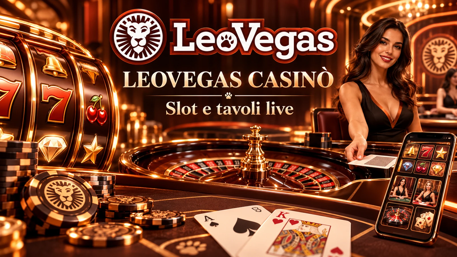LeoVegas Casinò: slot e tavoli live